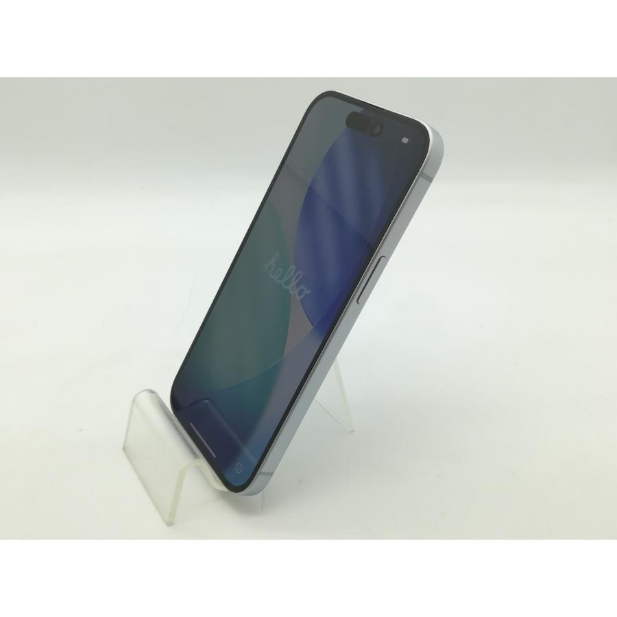 【中古】【赤ロム保証あり】Apple au 【SIMフリー】 iPhone 15 256GB ブルー MTMR3J/A【OSU301】保証期間１ヶ月【ランクA】の画像
