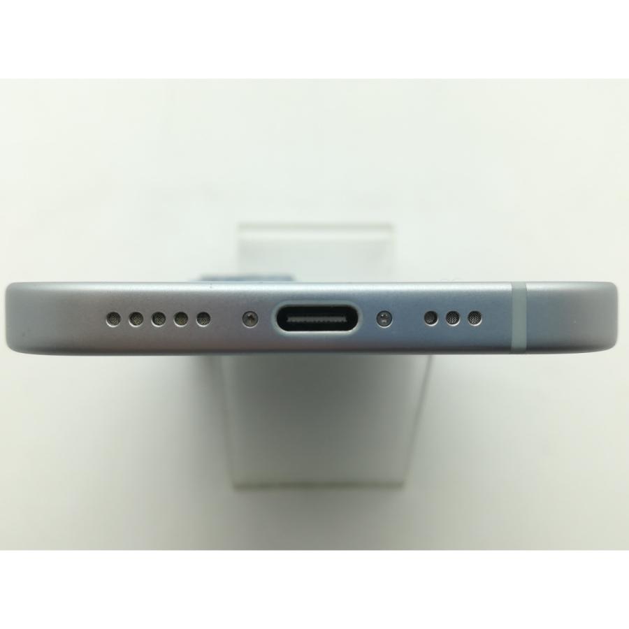 【中古】【赤ロム保証あり】Apple au 【SIMフリー】 iPhone 15 256GB ブルー MTMR3J/A【OSU301】保証期間１ヶ月【ランクA】の画像