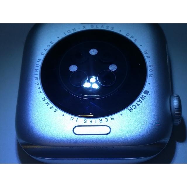 【中古】Apple Apple Watch Series10 42mm GPS シルバーアルミニウムケース (バンド無し)【OSU301】保証期間１ヶ月【ランクA】の画像