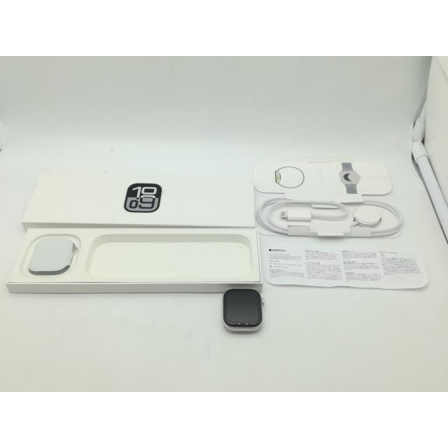 【中古】Apple Apple Watch Series10 42mm GPS シルバーアルミニウムケース (バンド無し)【OSU301】保証期間１ヶ月【ランクA】の画像