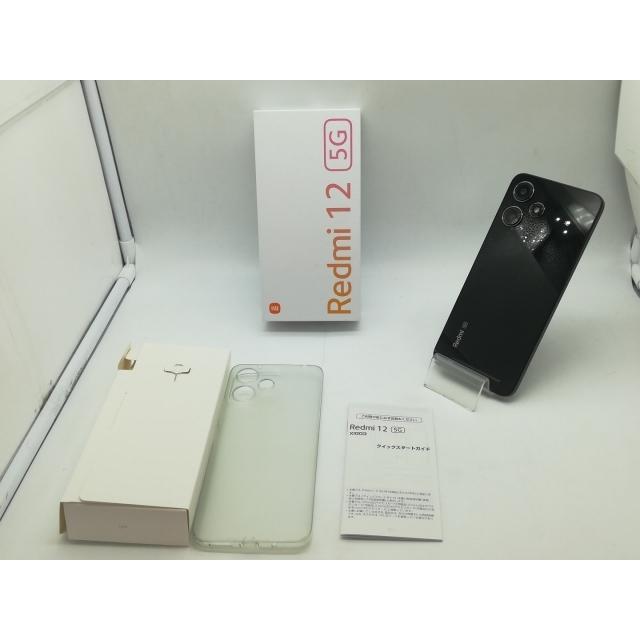 中古】Xiaomi au 【SIMフリー】 Redmi 12 5G 4GB 128GB ミッドナイト