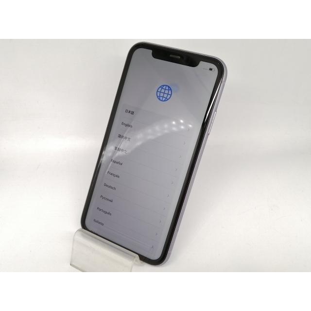 中古】Apple au 【SIMロック解除済み】 iPhone 11 128GB パープル