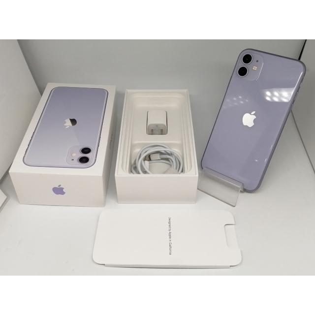 iPhone11 128GB パープル MWM52J/A SIMロック解除済 中古】Apple au 【SIMロック解除済み】 iPhone 11 128GB パープル
