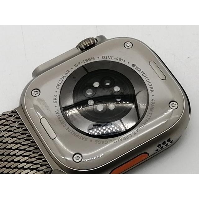 【中古】Apple Watch Ultra3 49mm Cellular ナチュラルチタニウムケース/ナチュラルチタニウムミラネーゼループL MF0E4J/A【OSU301】保証期間１ヶ月【ランクA】の画像
