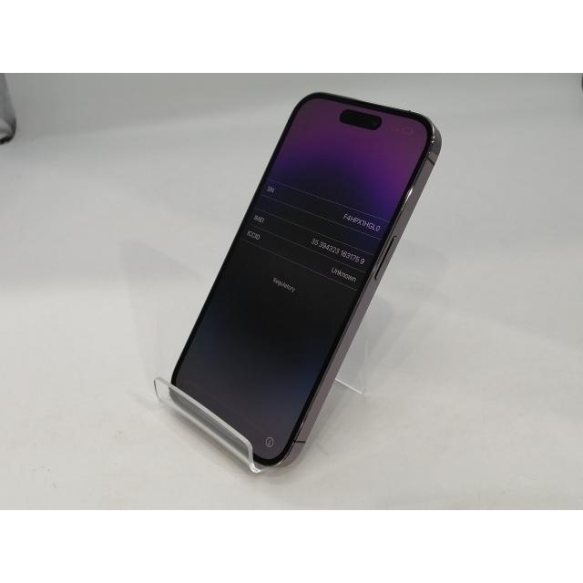 【中古】Apple 国内版 【SIMフリー】 iPhone 14 Pro 128GB ディープパープル MQ0F3J/A【浜松駅前】保証期間１ヶ月【ランクC】の画像