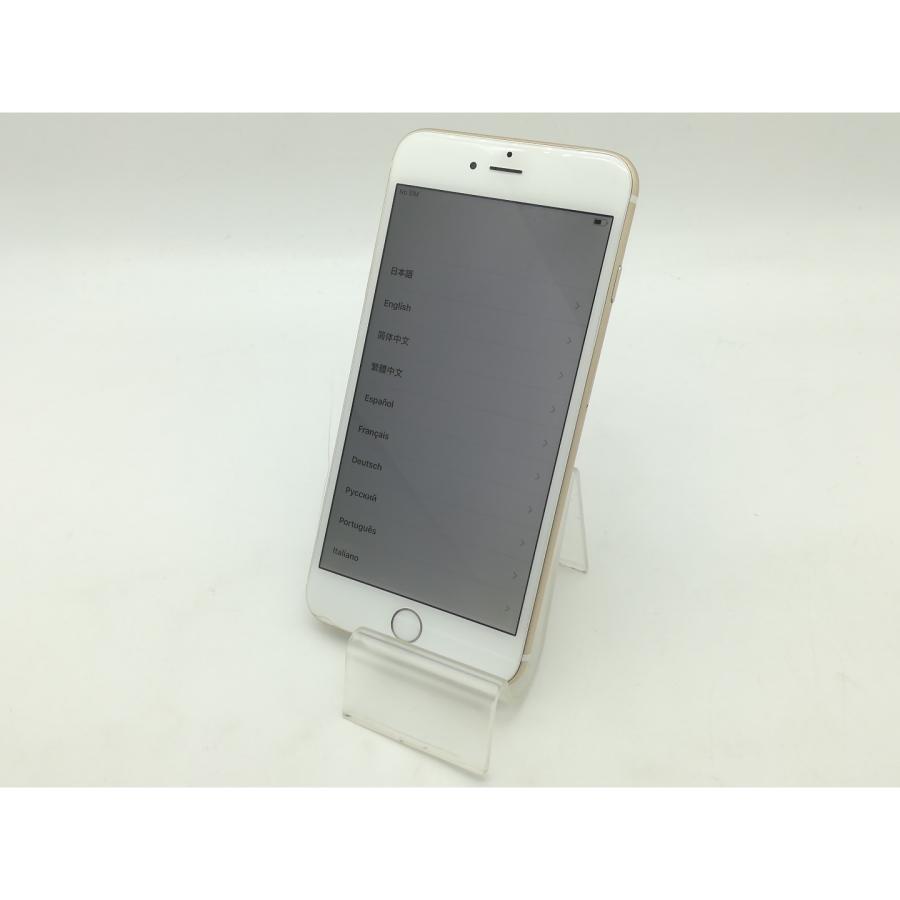 中古】Apple au iPhone 6 Plus 64GB ゴールド MGAK2J/A【OSU301】保証