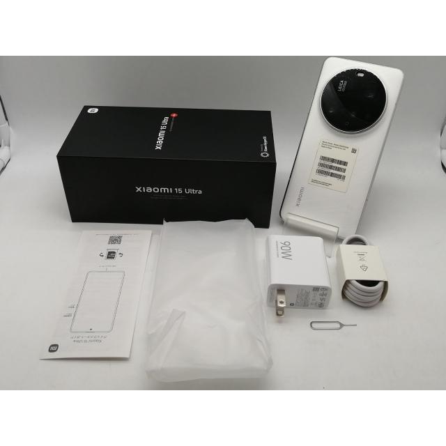 【中古】Xiaomi 国内版【SIMフリー】 Xiaomi 15 Ultra (フォトグラフィーキット付き) ホワイト 16GB 512GB【OSU301】保証期間１ヶ月【ランクA】の画像