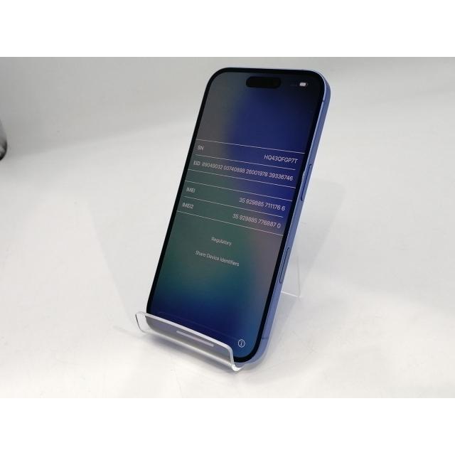 【中古】Apple 国内版 【SIMフリー】 iPhone 16 256GB ウルトラマリン MYE03J/A【浜松駅前】保証期間１ヶ月【ランクA】の画像