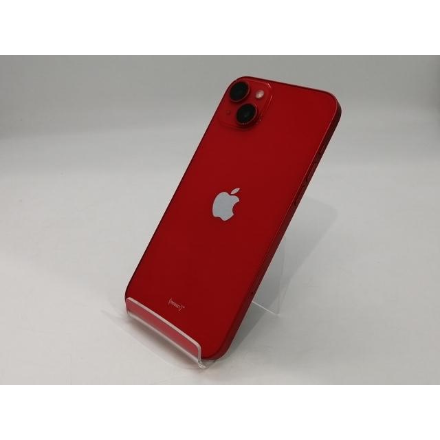 【中古】Apple au 【SIMフリー】 iPhone 14 Plus 128GB  (PRODUCT)RED MQ4F3J/A【浜松駅前】保証期間１ヶ月【ランクB】