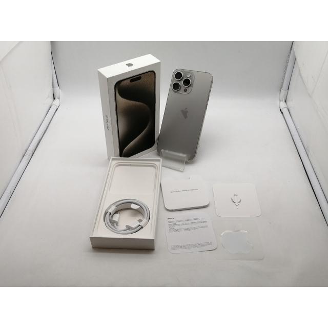 【中古】Apple 国内版 【SIMフリー】 iPhone 15 Pro Max 256GB ナチュラルチタニウム MU6R3J/A【大須アメ横】保証期間１ヶ月【ランクA】の画像