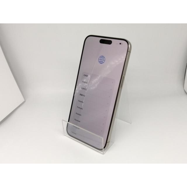 【中古】Apple au 【SIMフリー】 iPhone 15 Pro Max 512GB ナチュラルチタニウム MU6W3J/A【大須アメ横】保証期間１ヶ月【ランクA】の画像