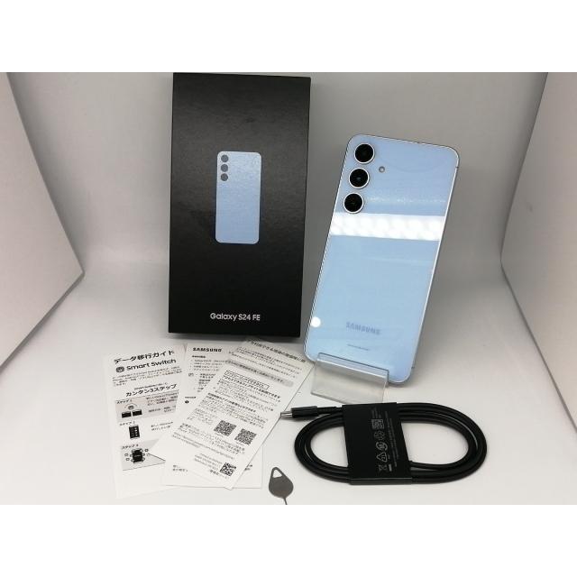 【中古】SAMSUNG 国内版 【SIMフリー】 Galaxy S24 FE ブルー 8GB 128GB【OSU301】保証期間１ヶ月【ランクA】の画像