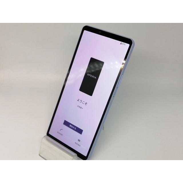 中古】SONY au 【SIMフリー】 Xperia 10 V ラベンダー 6GB 128GB SOG11