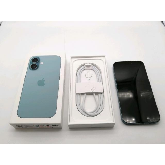 中古】Apple 国内版 【SIMフリー】 iPhone 16 128GB ティール MYDV3J/A