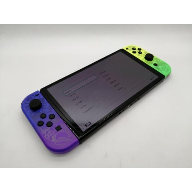 中古】Nintendo Switch 本体 (有機ELモデル) HEG-S-KCAAA スプラ
