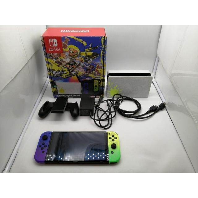 中古】Nintendo Switch 本体 (有機ELモデル) HEG-S-KCAAA スプラ