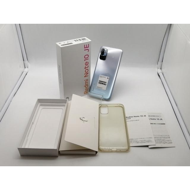 中古】Xiaomi au 【SIMフリー】 Redmi Note 10 JE クロームシルバー