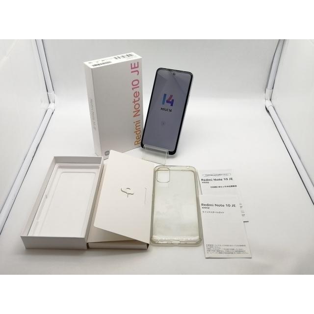 中古】Xiaomi au 【SIMフリー】 Redmi Note 10 JE クロームシルバー