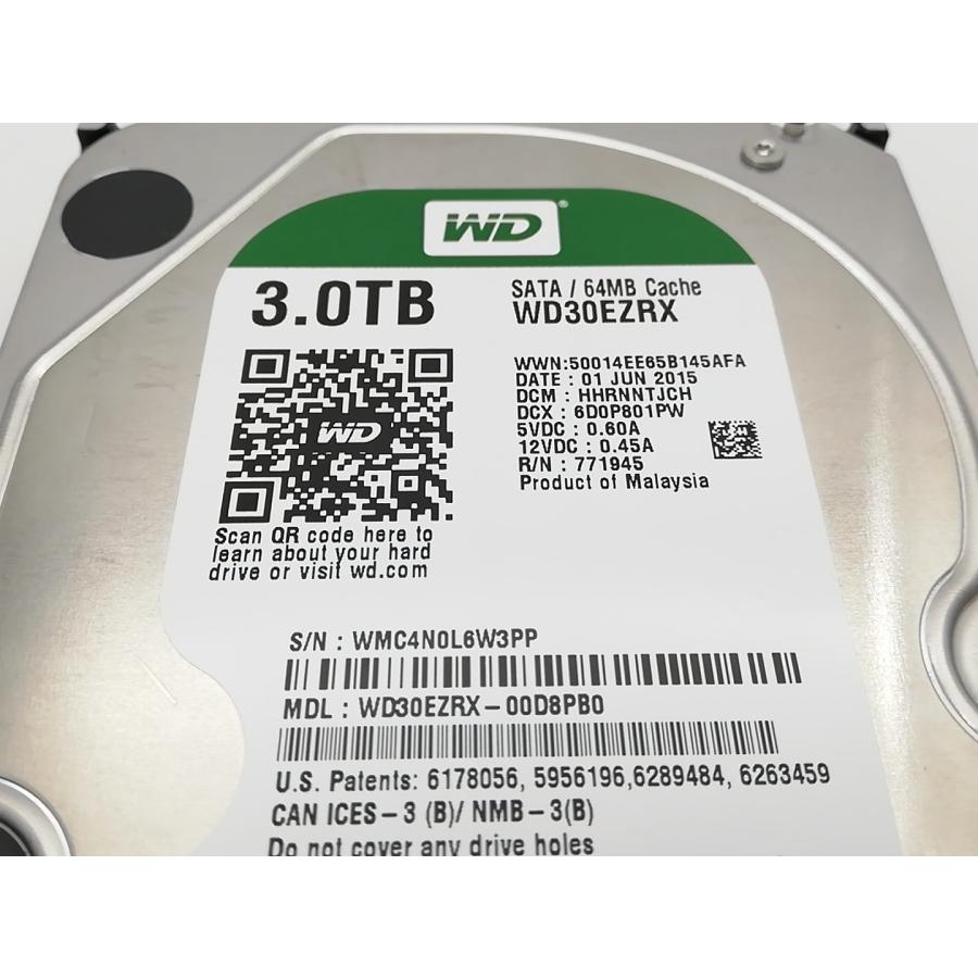 【中古】W.D. WD30EZRX WD Green 3TB/回転数可変/64MB/6Gbps【ECセンター】保証期間1週間 : じゃんぱら ...