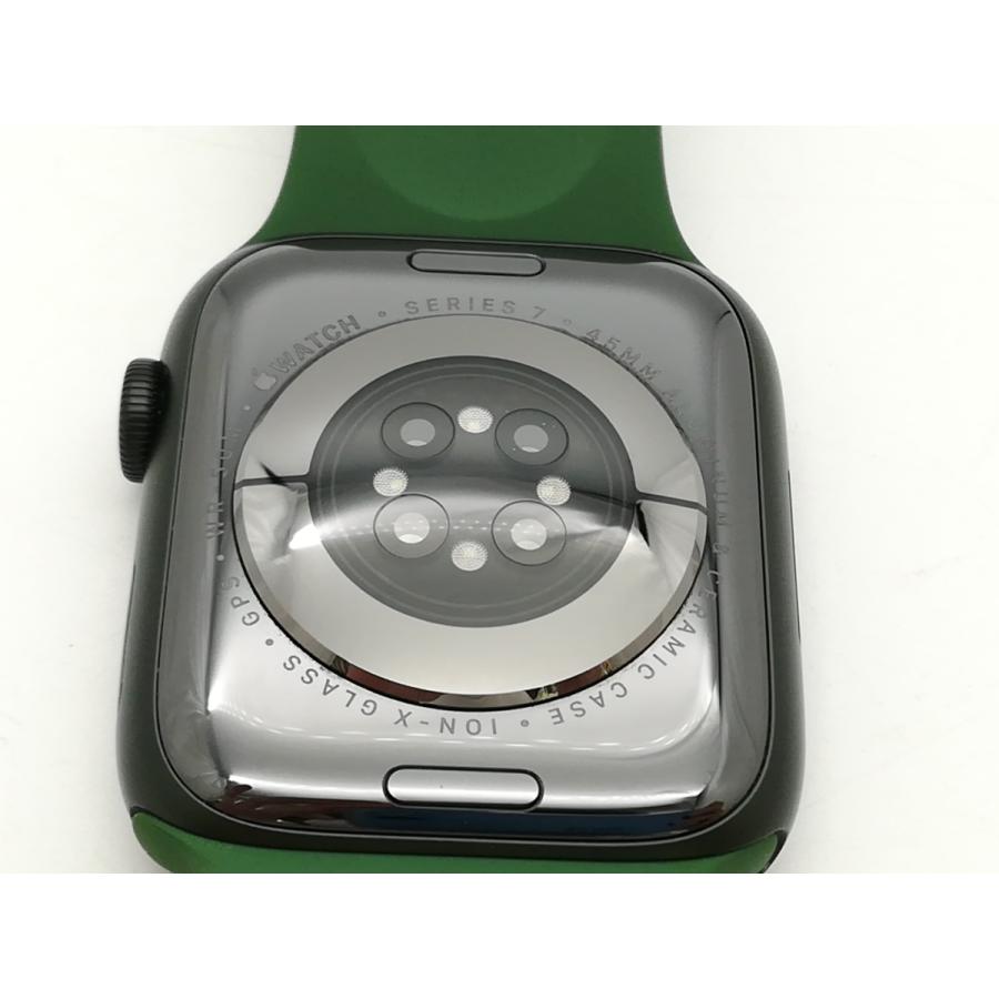 【中古】Apple Apple Watch Series7 45mm GPS グリーンアルミ/スポーツバンド クローバー【ECセンター】保証