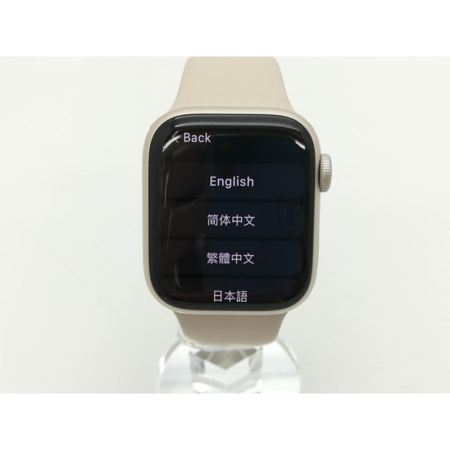 中古】Apple Apple Watch Series7 41mm GPS スターライトアルミ 