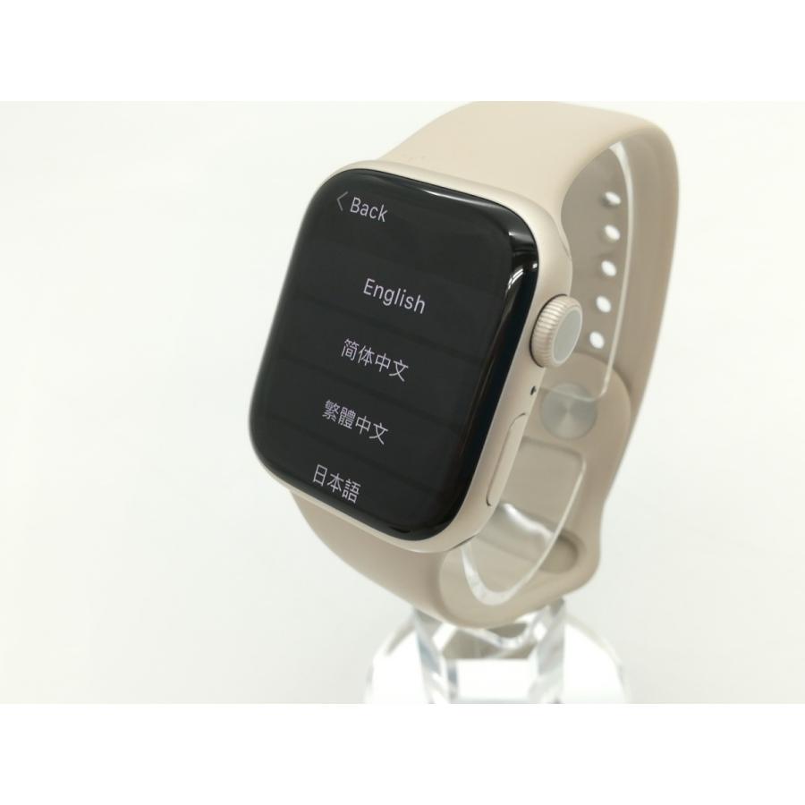 中古】Apple Apple Watch Series7 41mm GPS スターライトアルミ 