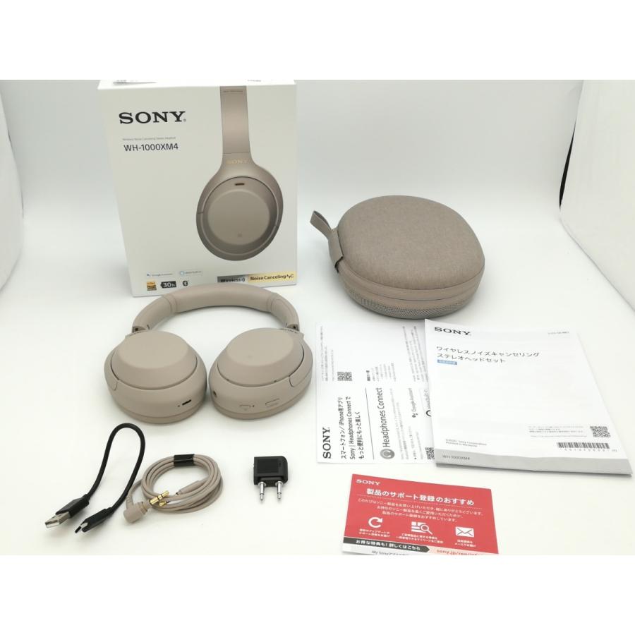 中古】SONY WH-1000XM4 (S) プラチナシルバー【ECセンター】保証期間1 