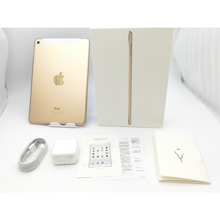 中古】Apple docomo 【SIMロック解除済み】 iPad mini4 Cellular 64GB 販売お値下 4 mini iPad Cellular ゴールド MK752J/A タブレット