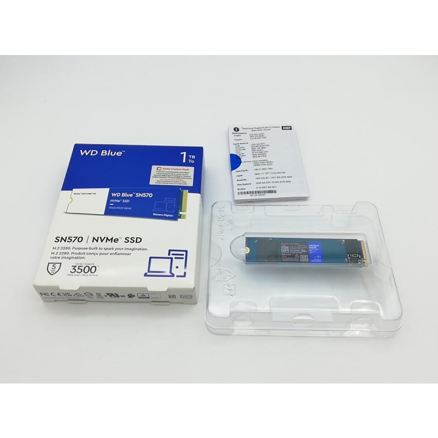 中古】W.D. Blue SN570(WDS100T3B0C) 1TB/M.2 2280(PCIe3.0 NVMe 中古】W.D. Blue SN570(WDS100T3B0C) 1TB/M.2 2280(PCIe3.0 NVMe