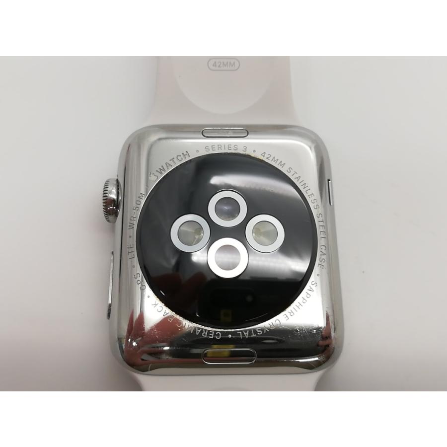 中古】Apple Apple Watch Series3 42mm Cellular シルバーステンレス 