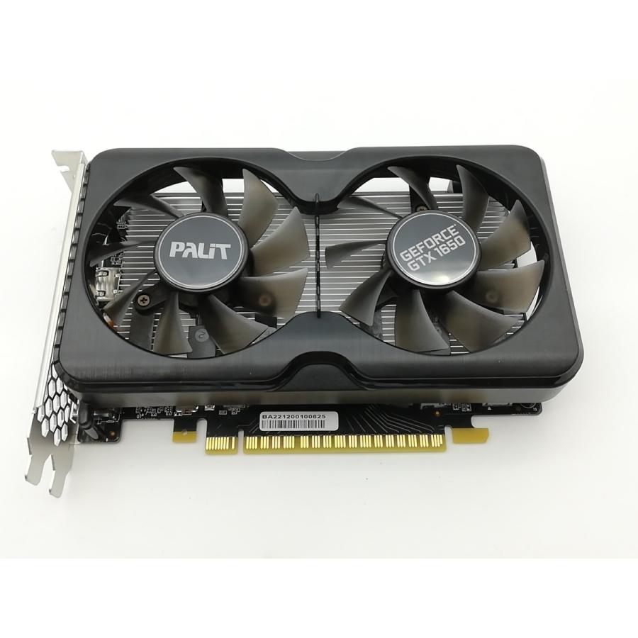 PALIT GeForce GT 1650 4G GDDR5 グラフィックボード 長さ170mmでデュアルファン搭載のGeForce GTX 1650カードがPalitから