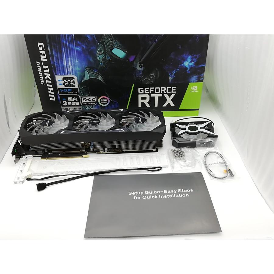 中古】玄人志向 GALAKURO GAMING GG-RTX3090-E24GB/TP RTX3090/24GB