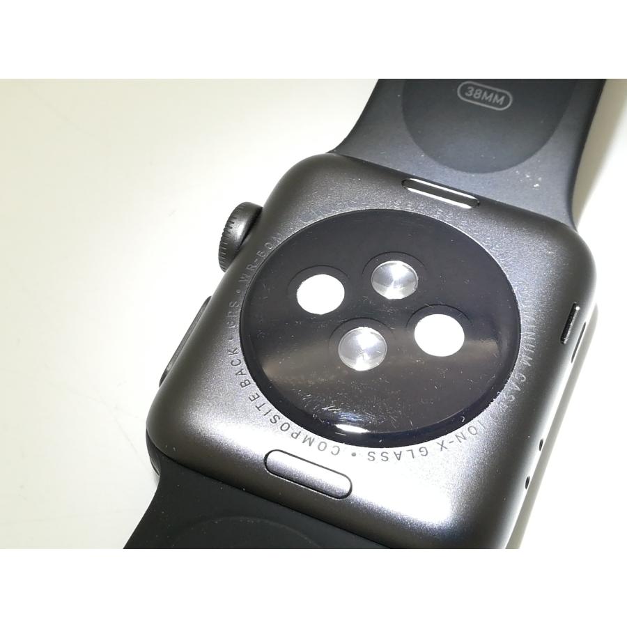 【中古】Apple Apple Watch Series3 38mm GPS スペースグレイアルミニウム/ブラックスポーツバンド MQKV2J/A【ECセンター】保証期間１ヶ月【ランクB】｜janpara｜03