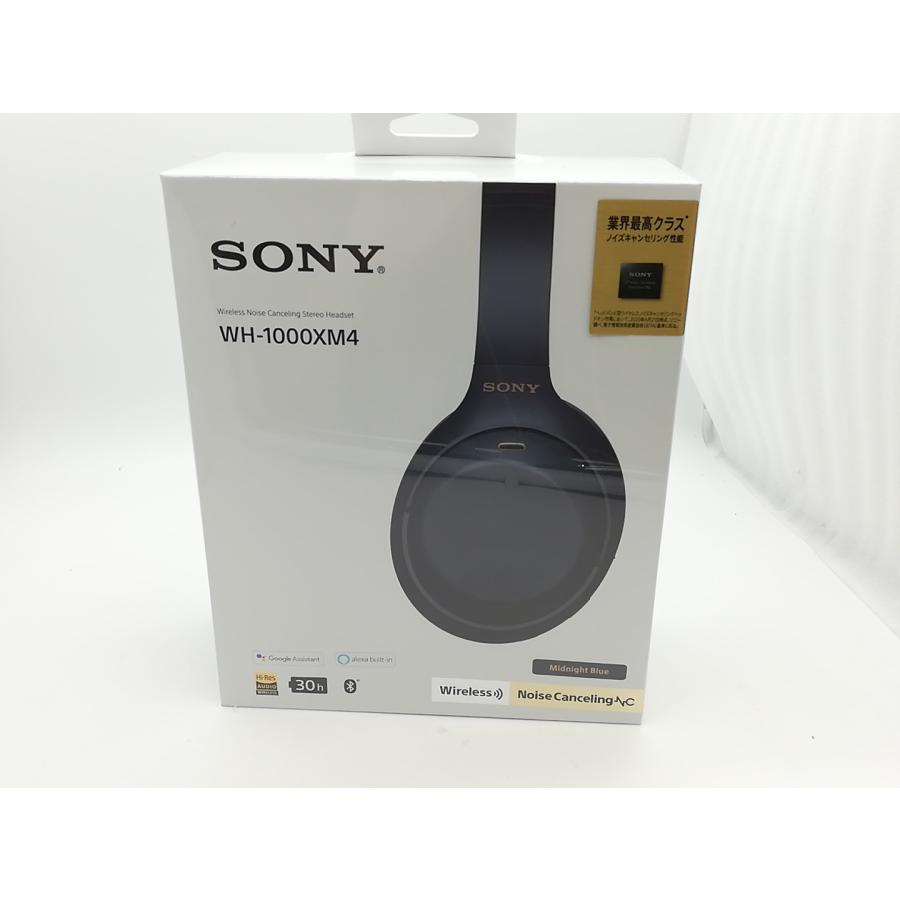 未使用】SONY WH-1000XM4 LM ミッドナイトブルー【ECセンター】保証 