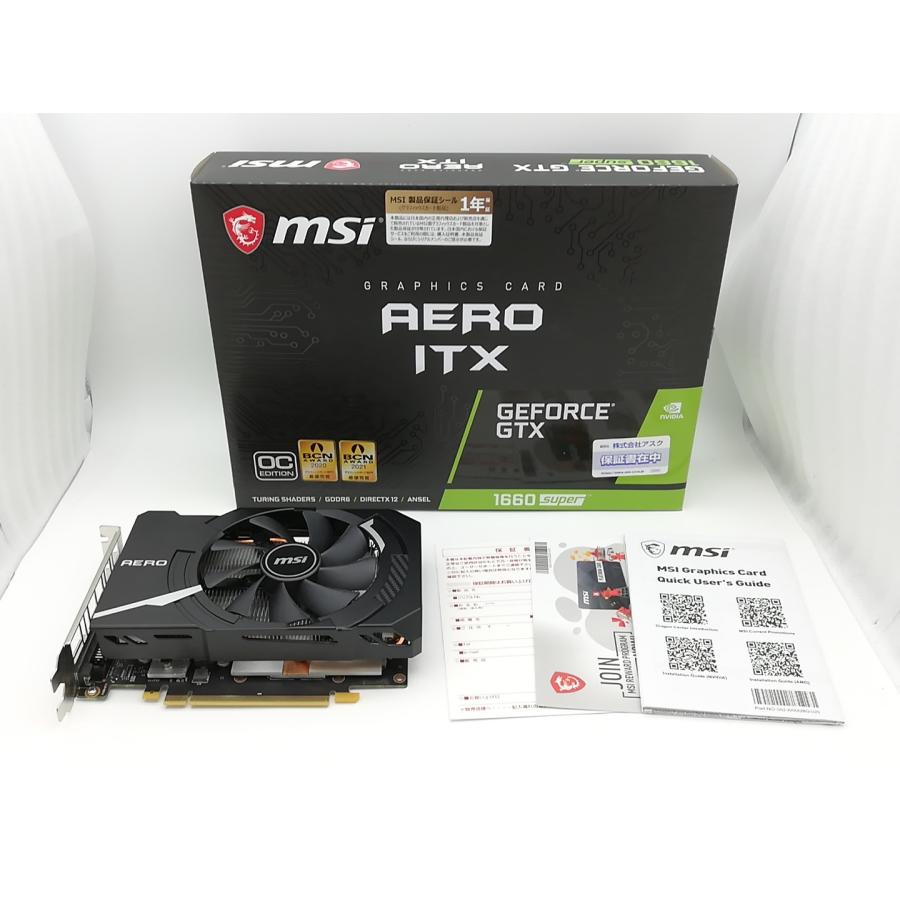 【中古】MSI GeForce GTX 1660 SUPER AERO ITX OC GTX1660Super/6GB(GDDR6)/PCI-E【ECセンター】保証期間1週間 【中古】MSI GeForce GTX 1660 SUPER AERO ITX OC GTX1660Super/6GB(GDDR6)/PCI-E【ECセンター】保証期間1週間