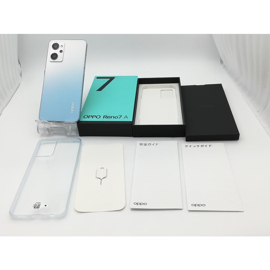 中古】Oppo 国内版 【SIMフリー】 OPPO Reno7 A ドリームブルー 6GB