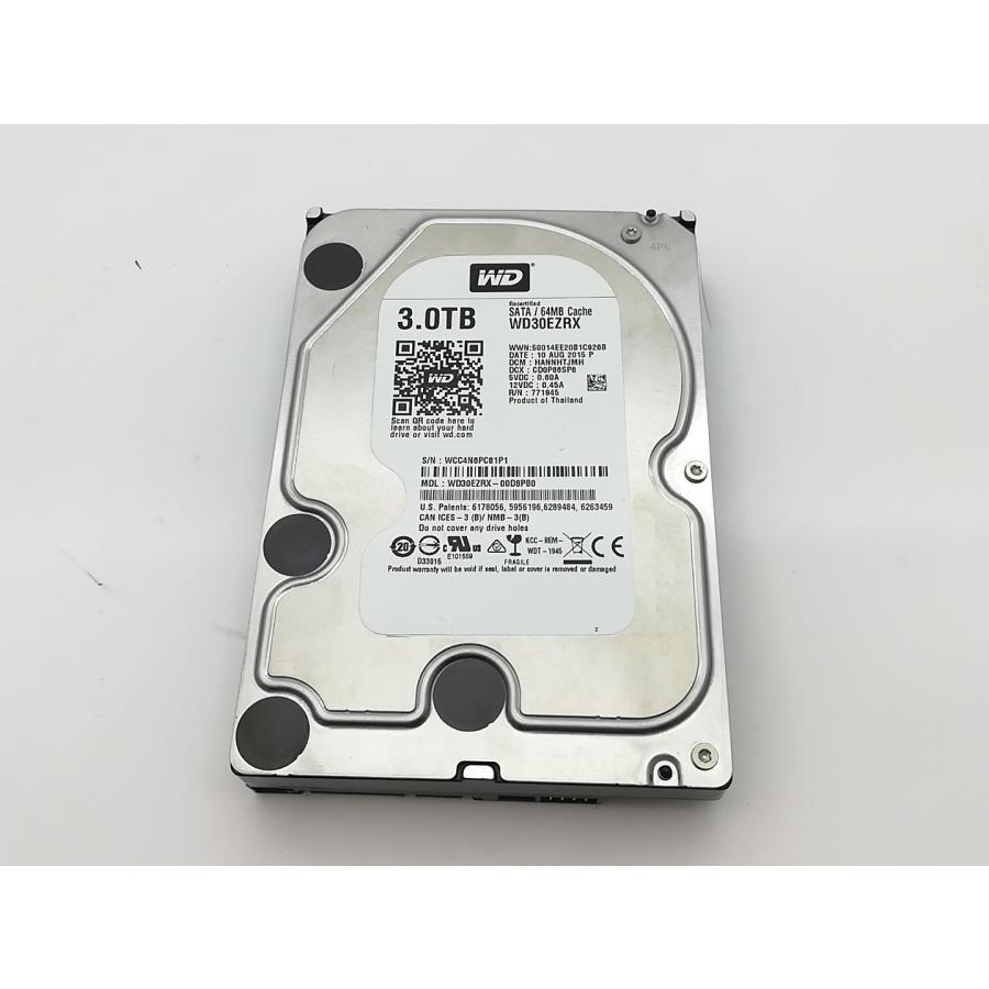 【中古】W.D. WD30EZRX WD Green 3TB/回転数可変/64MB/6Gbps【ECセンター】保証期間1週間 : じゃんぱら ...