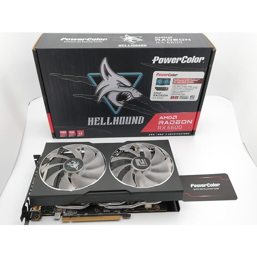 中古】POWERCOLOR Hellhound AMD Radeon RX 6600 8GB GDDR6（AXRX 