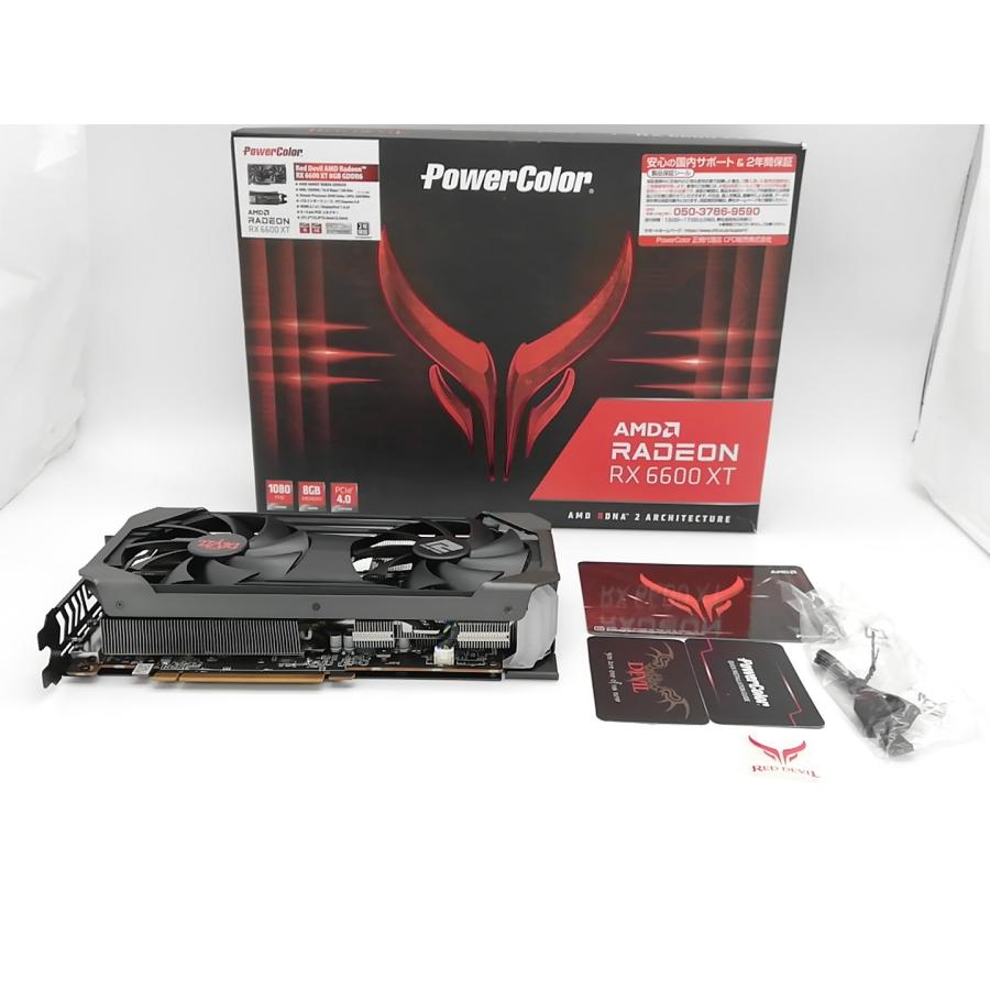 中古】POWERCOLOR Red Devil AMD Radeon RX 6600 XT 8GB GDDR6（AXRX  