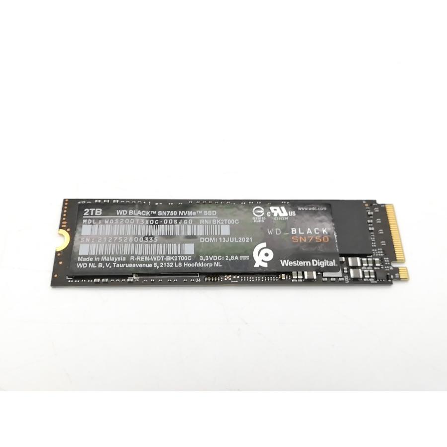 中古】W.D. Black SN750 NVMe SSD(WDS200T3X0C) 2TB/M.2 2280(PCIe3.0