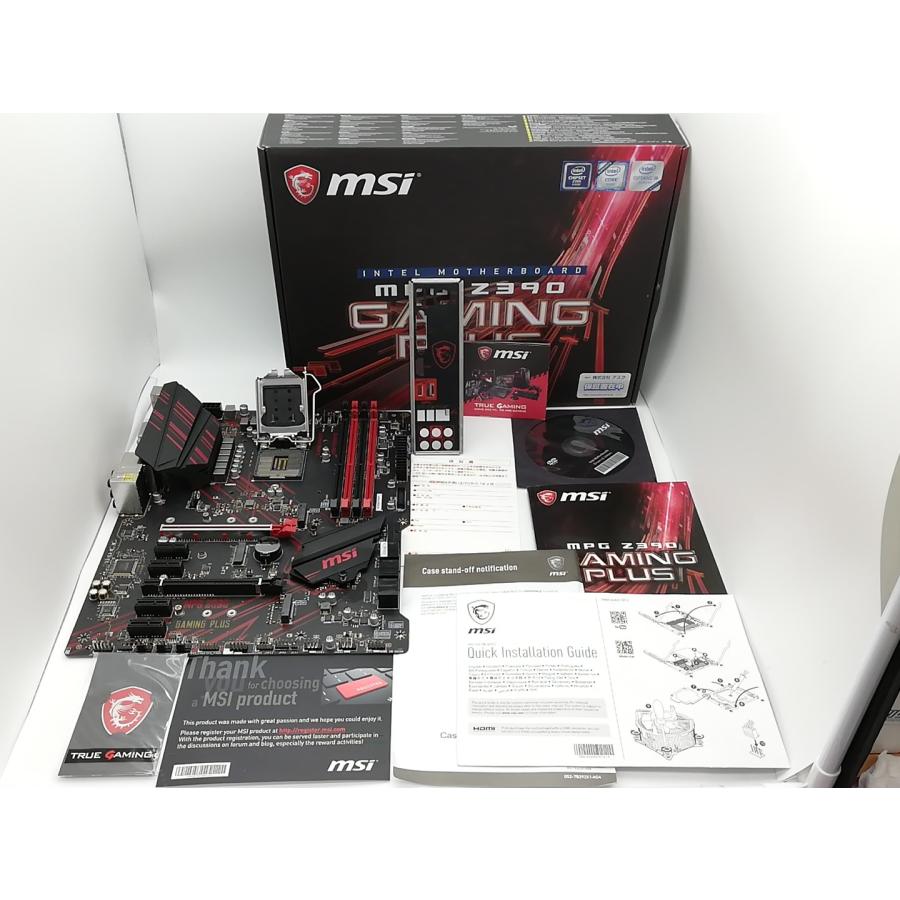 【中古】MSI MPG Z390 GAMING PLUS Z390/LGA1151/ATX【ECセンター】保証期間１週間