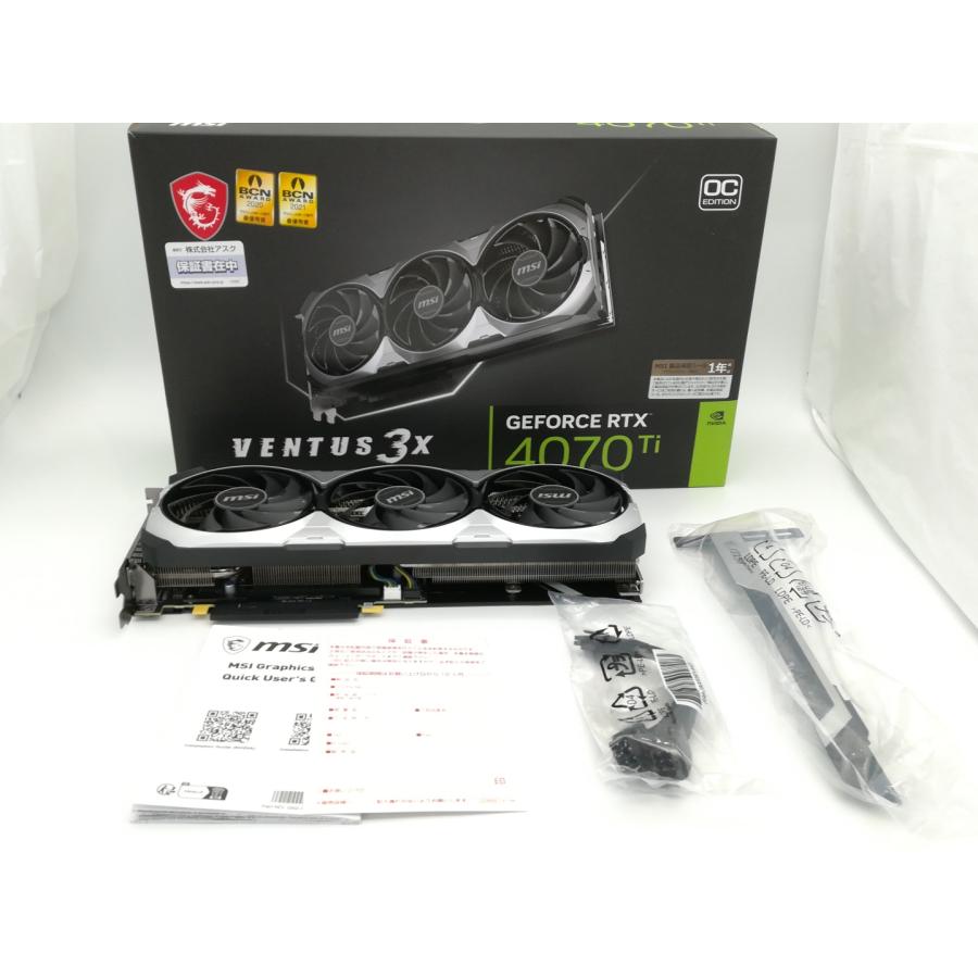 中古】MSI GeForce RTX 4070 Ti VENTUS 3X 12G OC RTX4070Ti 中古】MSI GeForce RTX 4070 Ti VENTUS 3X 12G OC RTX4070Ti