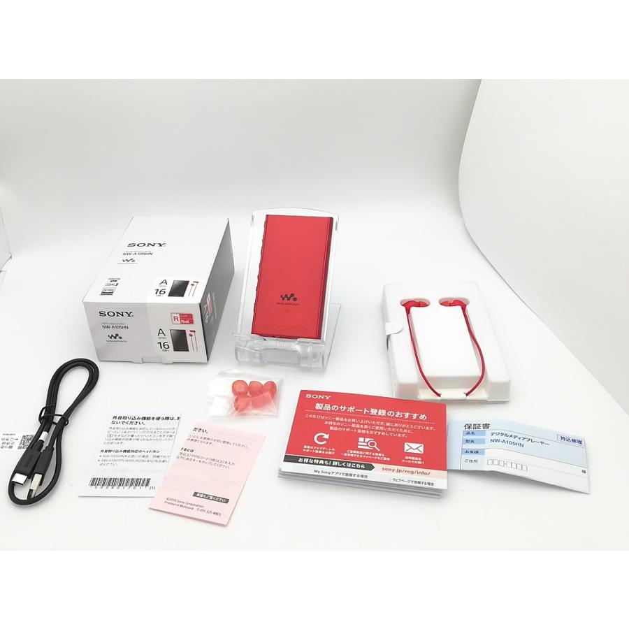 高価値高価値SONY WALKMAN(ウォークマン) NW-A105HN (R) 16GB レッド