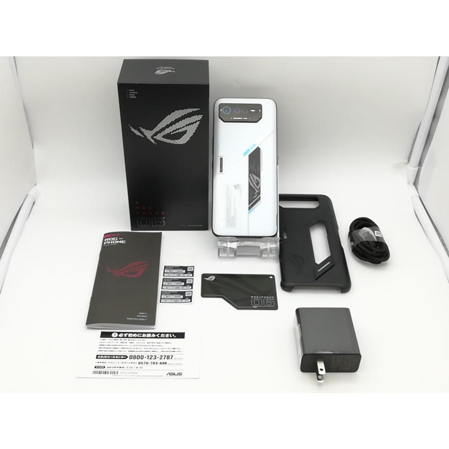 中古】ASUS 国内版 【SIMフリー】 ROG Phone 6 ストームホワイト 16GB 