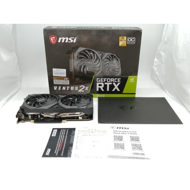 中古】MSI GeForce RTX 3070 VENTUS 2X OC RTX3070/8GB(GDDR6)/PCI-E 