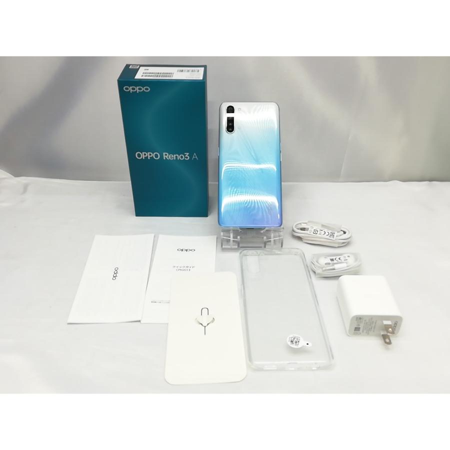 中古】Oppo 楽天モバイル 【SIMフリー】 OPPO Reno3 A ホワイト 6GB 