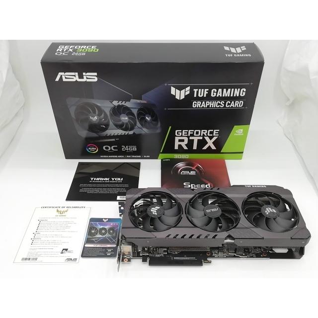 中古】ASUS TUF-RTX3090-O24G-GAMING RTX3090/24GB(GDDR6X)/PCI-E【EC 