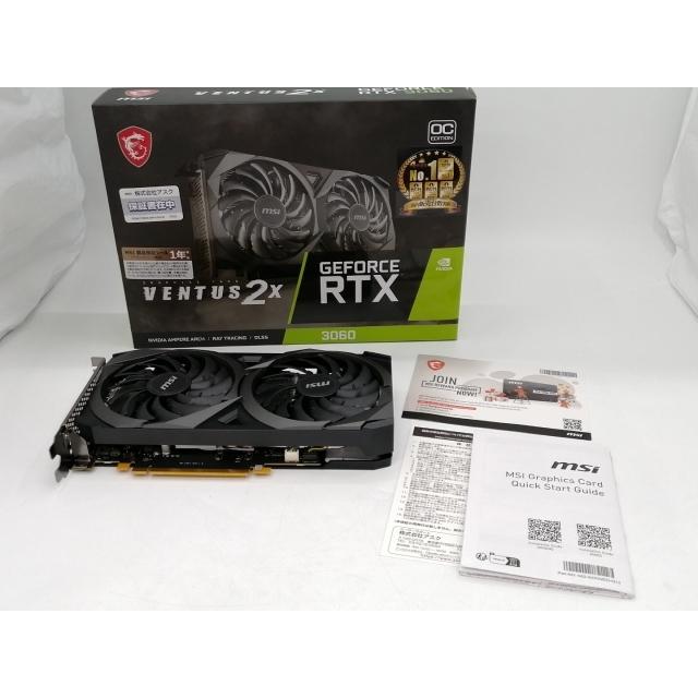 【中古】MSI GeForce RTX 3060 VENTUS 2X 12G OC RTX3060(LHR)/12GB(GDDR6)/PCI-E【ECセンター】保証期間１週間｜janpara｜08