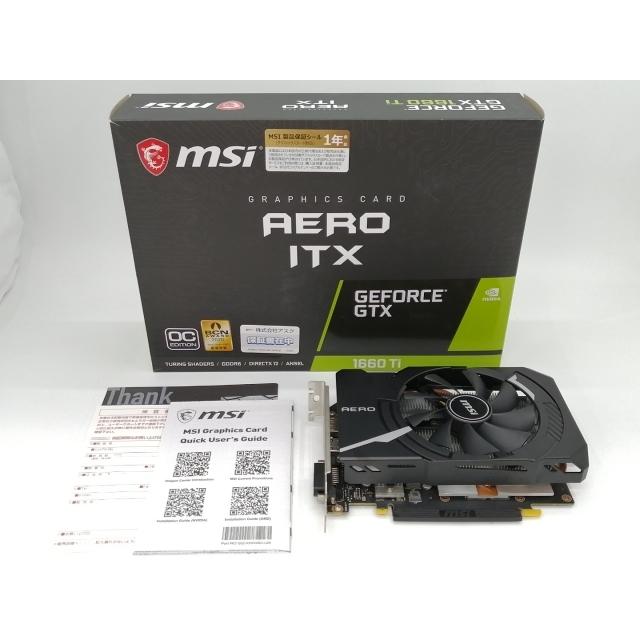 中古】MSI GeForce GTX 1660 Ti AERO ITX 6G OC GTX1660Ti/6GB(GDDR6 
