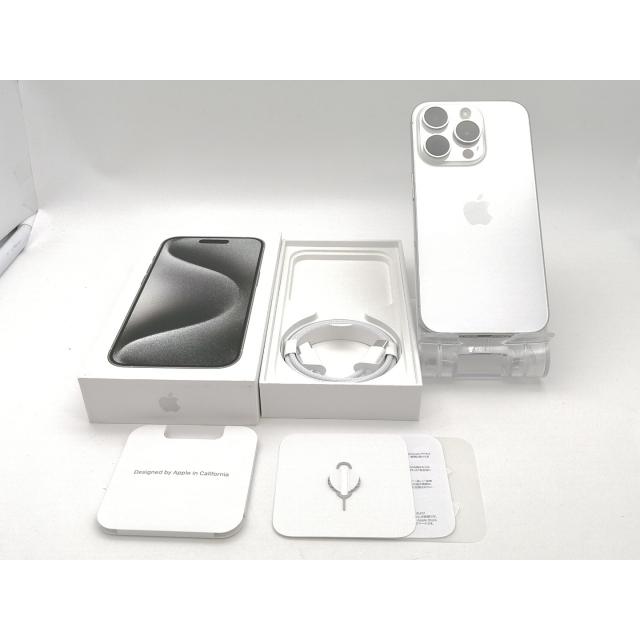 中古】Apple 国内版 【SIMフリー】 iPhone 15 Pro 1TB ホワイト 